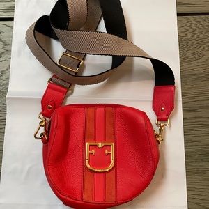 Furla leather cross body never used.